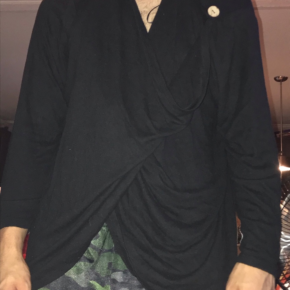 Black Shirt/Cardigan Thing